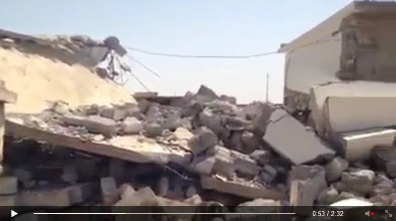 Yezidi shrine destroyed by IS terrorists. [Von den IS-Terroristen zerstörte êzîdîsche Pilgerstätte.] (c) Ezidi Press, Facebook, 31. August 2014 (f)