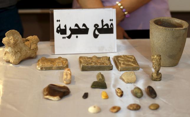 Recovered artifacts are seen at the National Museum of Iraq in Baghdad July 15, 2015 (c) Thaier al-Sudani, Reuters, 15th July 2015 c
